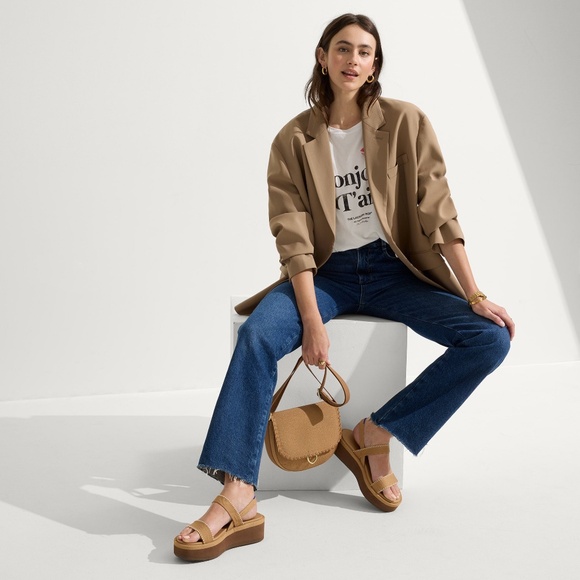 Rothy's The Lightweight Wedge Sandal - Wren Whipstitch Size 7.5 - Picture 3 of 3